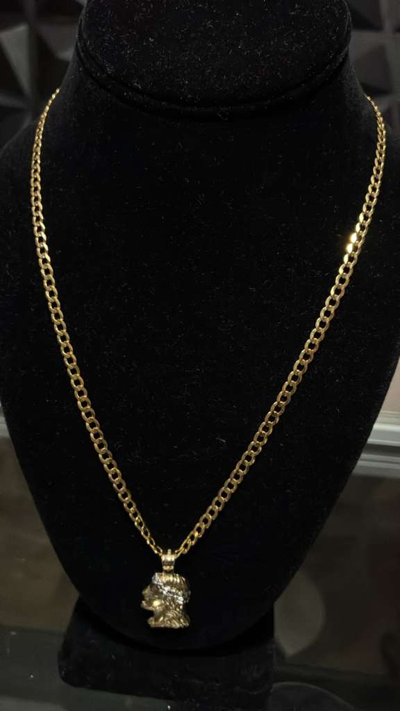 Chain cara Cristo izquierda 10K