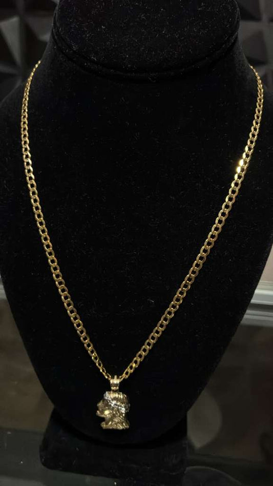 Chain cara Cristo izquierda 10K