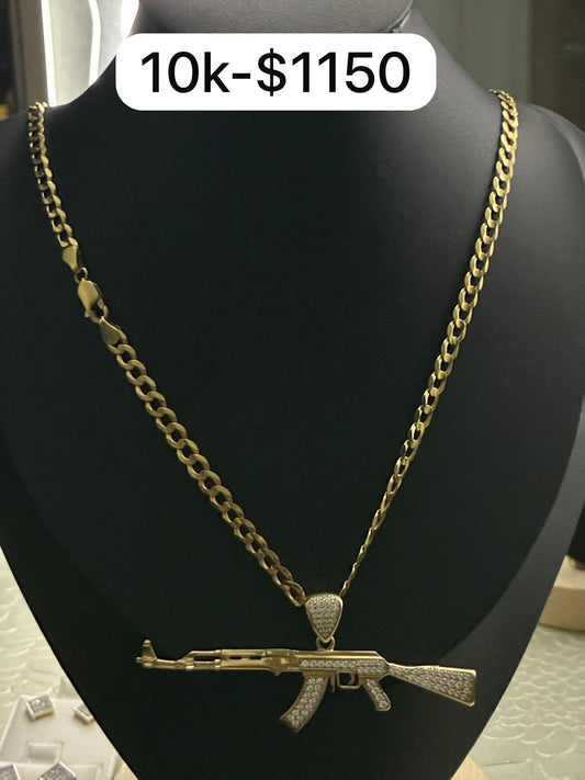 AK-47 10k gold chain